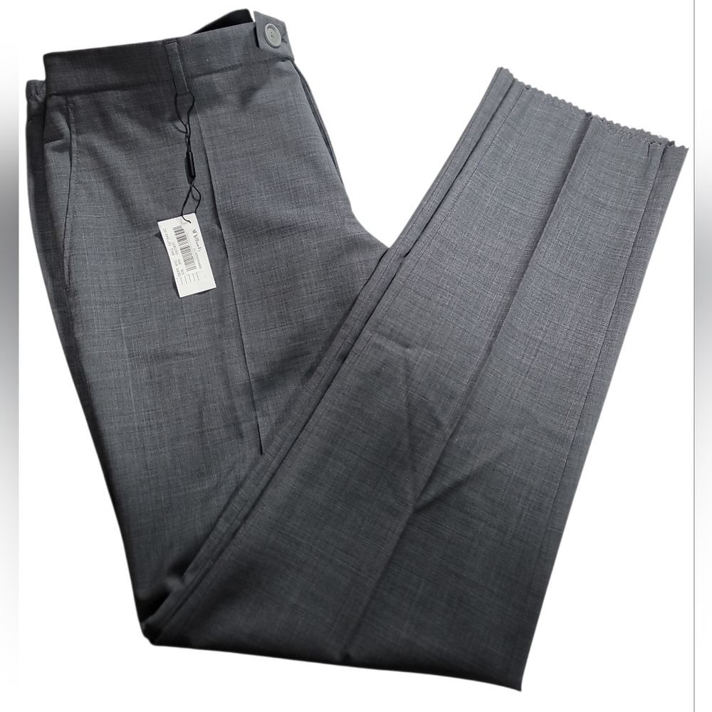 Hugo Boss Huge Unhemmed Dress Pants in Gray Size 44R